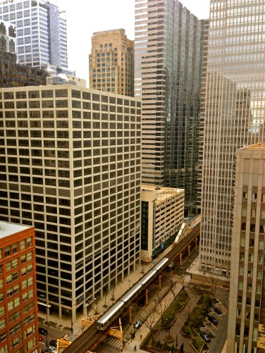 view from w chicago city center
