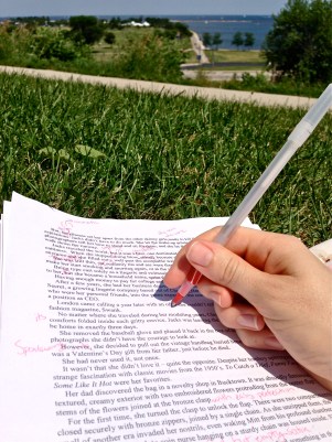 writing outside