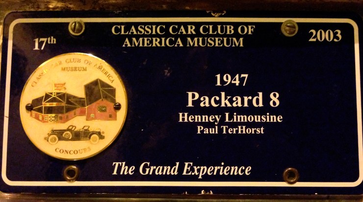 1947 henney limousine packard 8 plate