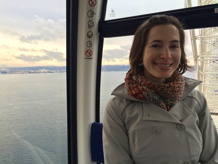 britt on the ferris wheel
