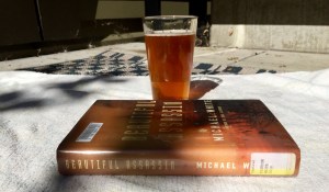 reading with beer