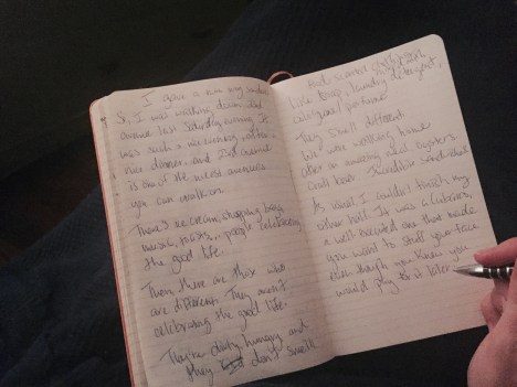 writing blog on paper