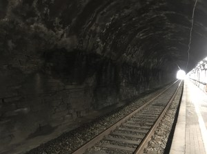cinque terre train tunnel