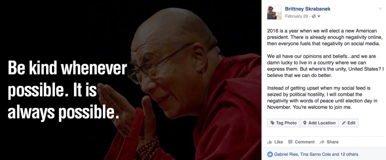 positivity during election