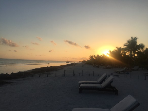 sunrise on holbox