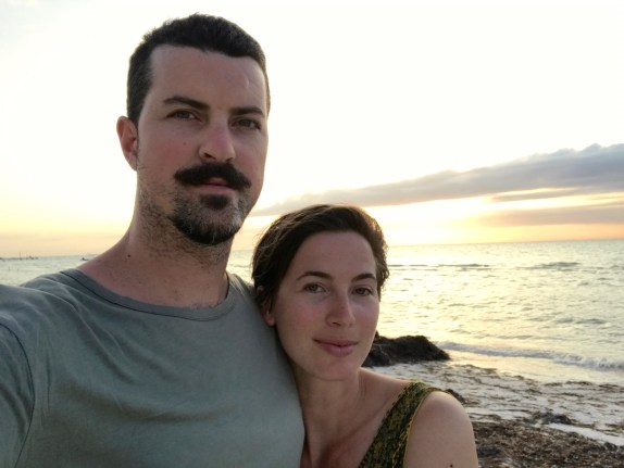 holbox island at sunset