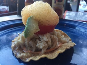 seafood tostada