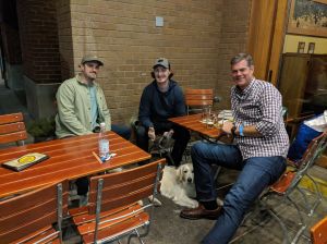 lompoc patio with dog