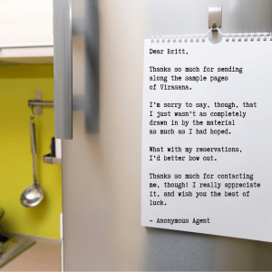 literary agent rejections