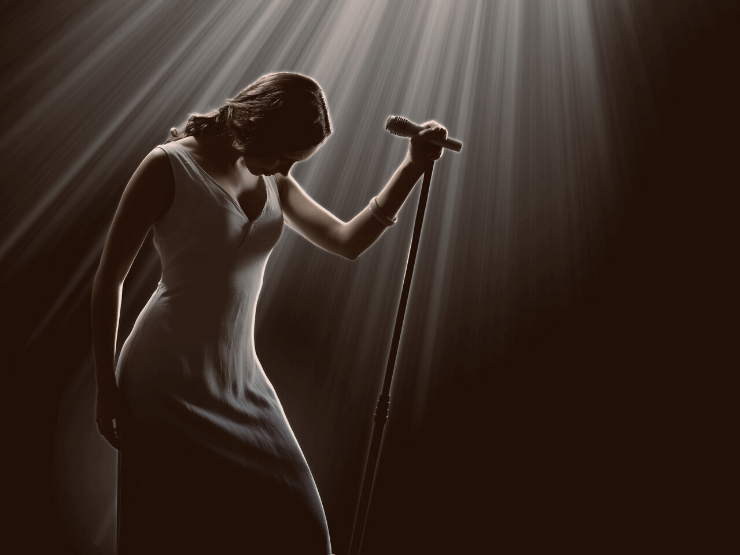 woman singing